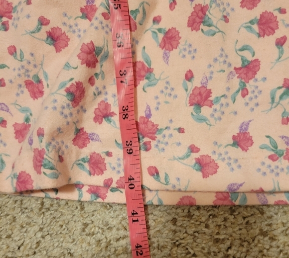 NWT Dead Stock Vintage Vandemere Floral Lace Night Gown House Coat Pearl Snap - Picture 6 of 11